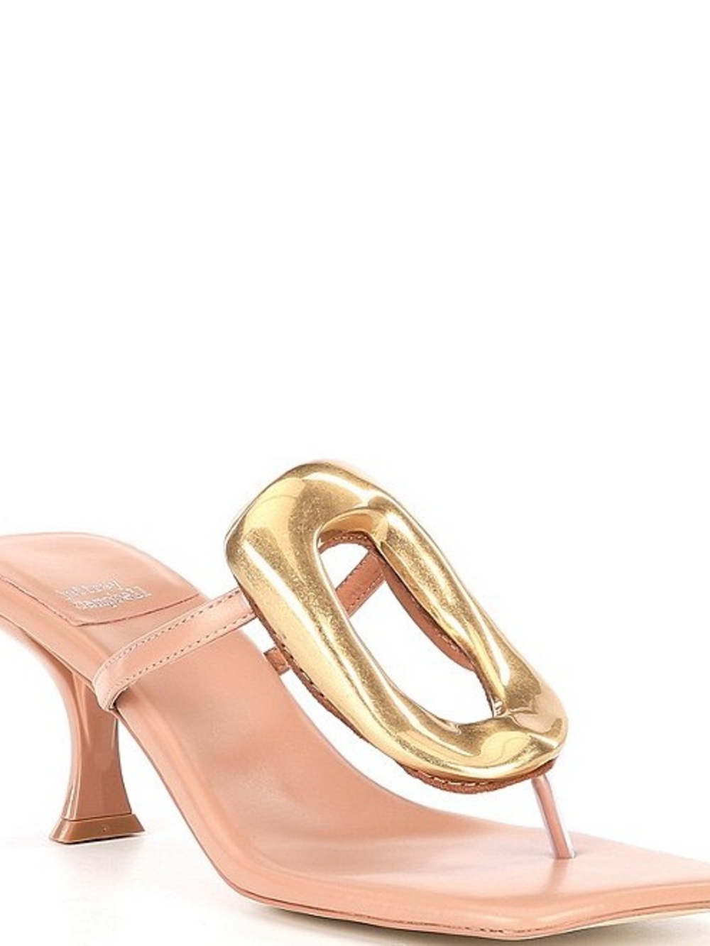 Jeffrey Campbell Linq Leather Ornamented Thong Sandals